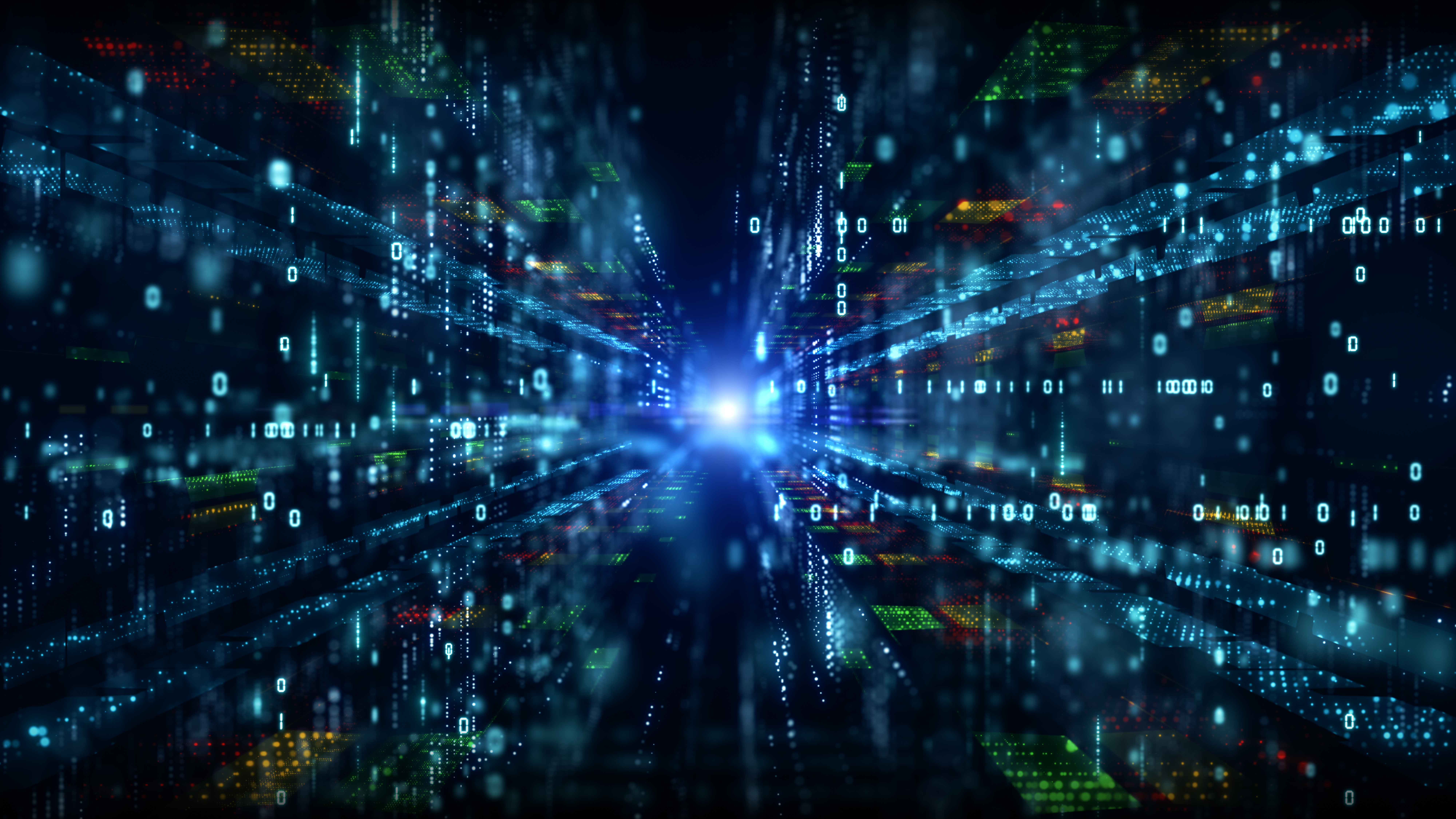 Digital cyberspace representing a comprehensive IT Review and technology audit